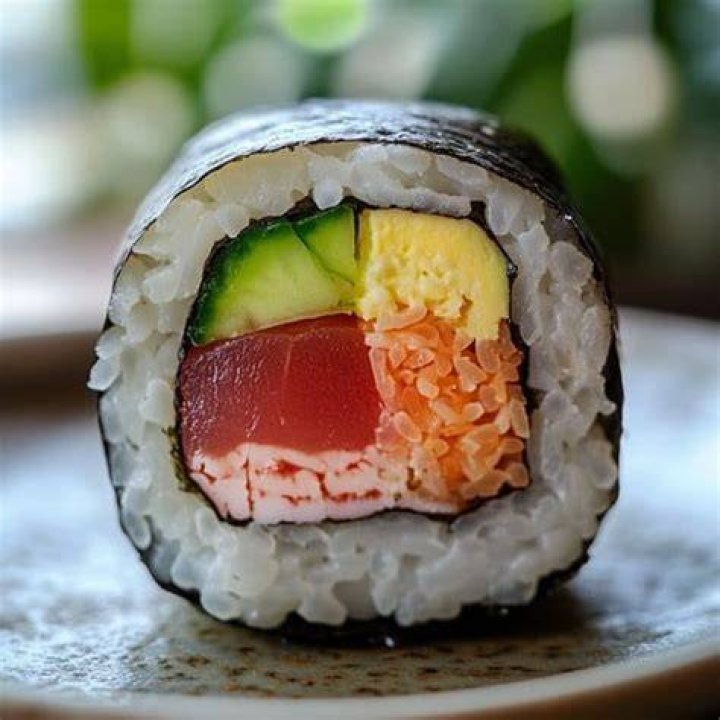 Close-up of Sushi Roll